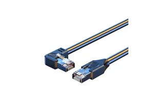 Cat5e 100 Mbps RJ45 Right-Angle Ethernet Cable 26AWG Pure Copper Multi-Directional Options Pre-Assembled for Set-Top Box