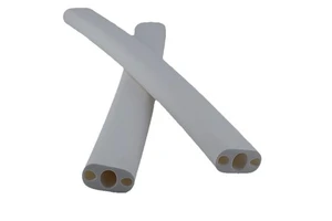 Custom Multi-Lumen Silicone Rubber Tube Molding High Precision Extruded Profile LED Lamp Wire Harness High Temperature Wear