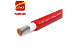 H1Z2Z2-K PV Solar Cable Flexible Tinned Copper Wire UV Resistant Flame Retardant 0.6/1KVAC-1.8KVDC 35Years Manufacturers 6mm²