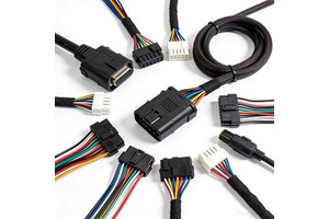 Custom Wire Harness with Ferrite Core EMI Suppression Cable Assembly for Industrial Equipment and Controllers
