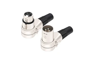 XLR Audio Connector Premium 3-Pin Balanced Low-Noise Male Female Nickel Housing for Studio Microphones