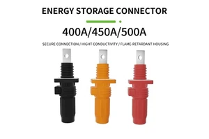 High Current 400A-500A 1500V Waterproof ABS Straight Energy Storage Battery Connector System 150mm2 195mm2 Cable Connection