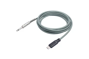 D2391 3ft 1m length 6.35mm MONO 1/4" Male Jack Plug male to type-c usb c male Socket Cable Guitar Lead