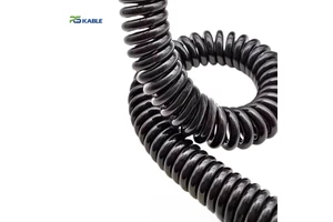 Hot Selling Rousheng RVUT Brand Stranded PE Industrial Spiral Power Cable 8 Core RJ45 380V/220V 0.75mm