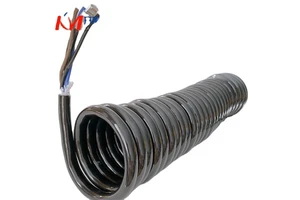 Coaxial Cable for Data and Video Transmission in Lighting Stage, Spiral Cable, Camera Spring Cable