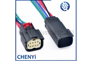 8 Pin 33472-0801 Auto Electrical Headlight Light Socket Car Engine Cable Plug for Ford BUICK Chevrolet With Wiring Harness