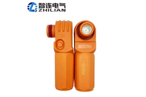 120A 200A IP67 Waterproof Silver Plated UL94-V0 Flame Retardant Energy Storage Connector 1000V High Current Battery Power Plug