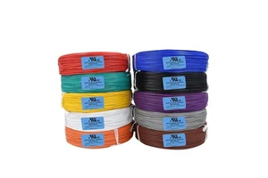 UL10362 PFA 250C High Temperature Wire Tinned Copper Sliver Coated Electrical Wire Cutting Wiring Harness Heat Resistance Cable