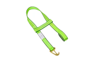 Heavy Duty Diamond Weave 2" X10' Quick-Pick Wheel Lift Strap With Side Hook For Jerr-Dan MPL Element Tire Basket Strap