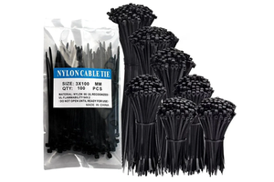 China Supplier Nylon Zip pa 66 Material Plastic Nylon Cable Tie Supplier Cable Clamp Strap Wraps