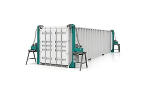 Custom Telescopic Double Acting Hydraulic Container Legs Chain Sling-Hand Chain Electric 20-40 Ton Capacity For Shipping