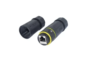 YXY YPM23-CAT7-A IP68 High Quality Factory Price Female Nylon RJ45 Connector Cable for Ethernet