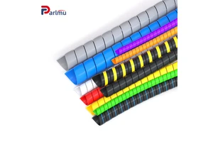 Flexible Spiral Cable Protector With Custom Color Support High Temperature Resistant Suitable for Various Industrial Uses