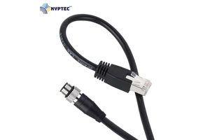 RJ-45 to M12-4P D-Coded Ethernet Cable High Quality Industrial Camera Cable for Factory Production Systems