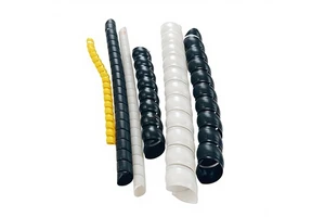 Spiral Binding Grey Cable Kit - Cable Sleeve - Electrical Wire - High and Low Voltage protection Spiral Sleeve