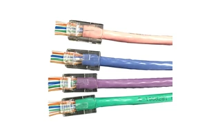EXW Cat.6 Easy Passthrough RJ45 Connector Plug Unshielded Rj45 Connector