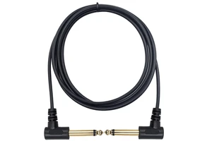 CABLETOLINK Hot 6.35mm 90 Degree Right Angled Male Male Guitar Instrument TS Mono Cable Bare Copper Conductor PVC Jacket