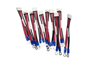Custom Copper Core PVC Insulation Wire Harness JST VHR 3.96mm to O Ring Terminal for Motorcycle Automobile Machines