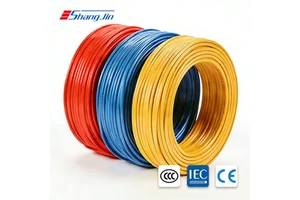 BV 100m/roll Low Smoke Cable with Halogen-Free PVC Solid Conductor Range for Industrial Power Applications
