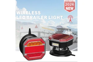 Wireless LED Trailer Light Kits with Enhanced Magnetic Base for Trailers Trucks RVs