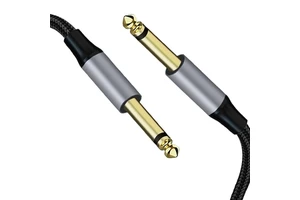 Customized Stereo Braid Shielded Guitar Connection Line 6.5mm Male-Male Jack Audio Cable for Speaker Amplifier