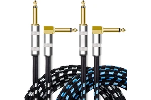 6.35 Gold Plated Plug Roll Musical Instrument Guitar Audio Cable Electric Guitar Cable Tweed Guitar Cable