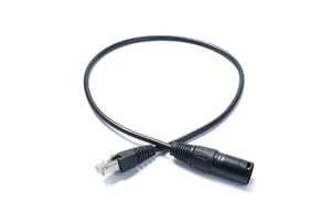 3 Pin XLR to RJ45 Adapter DMX XLR Male to RJ45 Male Connector Extension Cable for Amplifiers, Mixers, KTV Equipment