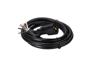 7 Way Trailer Plug To Terminal End Power Cable 7-Pin Trailer Connection Plug Truck Cable Trailer Plug To Terminal End Power Cord