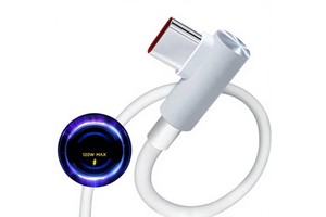 Elbow 90 Degree 1m Type c Data Cable 6A 120W USB Fast Charging Cable PD Data Cable for iphone for Xiaomi for Gaming