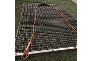 Factory Supply Galvanized Iron Wire Welded Mesh Square Hole Drag Harrow Flexible Steel Mat Drag with Cutting & Welding Services