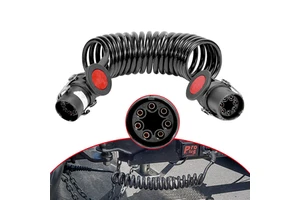 Heavy Duty Trailer and Truck Part Accessories Spring Extension Cable, 24V Truck Spiral Cable, EBS/ABS Trailer Plug