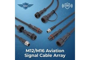 Custom Multi-Core Flexible M12 M16 Aviation Signal Cable Array EMI Shielded Power Signal Wire for Automated Warehouse Robotics