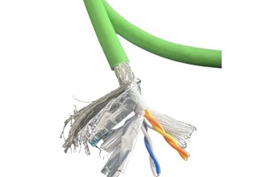 Siemens DP Bus Compatible 6XV1840-2AH10 Green Industrial Shielded Ethernet Cable PVC Insulated 4-Core Profinet Bus