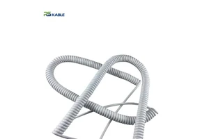 Cable Spiral Custom Length 6 Cores 1 square Work 5 Meters Coiled Power Wire Spring Flexible Cable Spiral Cord Cable for Trailers