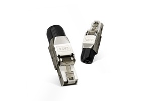 CAT8 Gold-Plated Toolless Zinc Alloy Shielded STP RJ45 Connectors Ethernet Plug Shielded Ethernet Connectors
