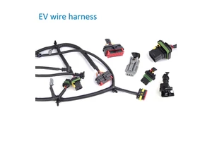 Custom Wire Harness EV Wiring Harness Waterproof Connector PVC Insulation High Temperature Resistant