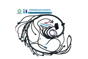 LS1 T56 DBC Engine Wiring Harness with 8pcs Adapters for Chevrolet GMC HUMMER CADILLAC 1997-2006 Cable Assemblies