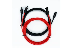 12AWG Gauge Solar Extension Cable Black Red 50 Feet Male to Female Solar Extension Cord for Solar Panel Renewable Energy