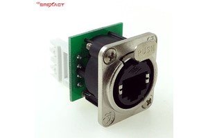 Ethernet RJ45 Female Zinc Alloy Nickel Plated Connector with Phosphor Bronze Contacts (RJ45 8P8C IDC Terminal)