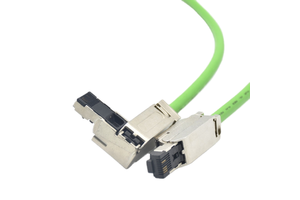 M12 Waterproof Connector IP67 Metal Rj45 4-Pin D Code Industrial Automation Cable Molded Wire Connectors Cable