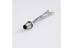 Waterproof DIN Power M12 Panel Mount IP67 Connector with 2-17 Pin Options