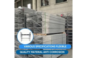 Pre Assembled Ladder Cable Tray Section Ready to Install Electrical Cable Rack for Rapid Construction Project Made to Order