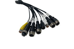 Factory Direct Supply Stable Transmission Backup Camera Cable Car Audio Wiring Harness with Copper Contact Male/Female