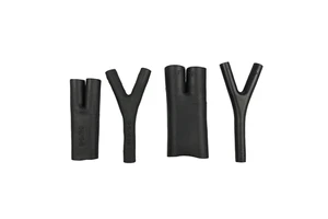 Semi-Rigid And Oil Resistant Y2 Shape Heat Shrink Mould Raychem Molded Shrink Sleeve Wire Harness Sheath Moisture protection