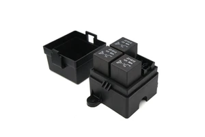 Waterproof Fuse Relay Box 3 Way Relay Holder 12V 40A Power Distribution Block for Car Truck Marine Boat RV