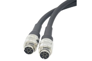 Custom J09-14 M16 14Pin Male Female IP67 Waterproof Connector Circular Connectors with Wire Harness in Molded Cable