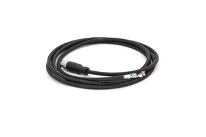 KRONZ M1204F-3/S00R Pre-assembled Circular Connectors 3 M Cable Female Straight PVC Black Shielded Assembly M12 4 Pin Connectors