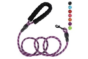 Custom Strong Heavy Duty Durable Reflective Nylon Dog Traction Rope Braided Climbing Rope Dog Leash