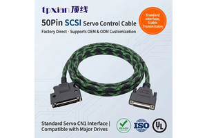 50Pin SCSI CN1 to 26Pin D-Sub Servo Control Wiring Harness with Braided Shield Anti-Interference Factory OEM Custom