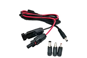 Portable Power Station Solar Generator Adapter Extension Cable 14/16/18AWG Copper Wire Solar Panel Connector DC 8mm IP67 PVC